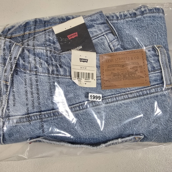 Levi's Premium Jeans 70's High Rise Flare Leg Womens 34 x 32  Medium Blue - Picture 13 of 13
